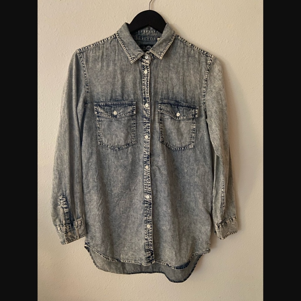 Cheap Monday Acid Wash Button Down